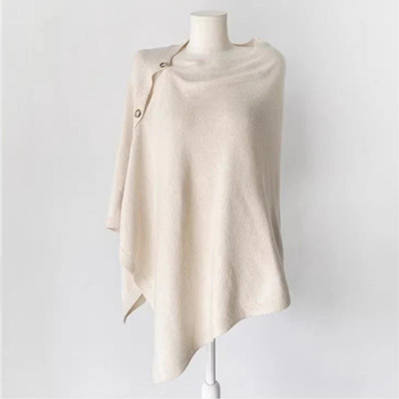 Women’s Wool Slant Cape Scarf